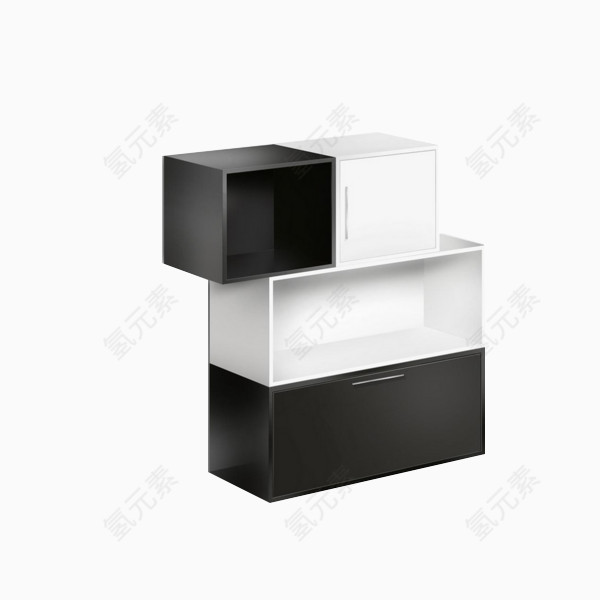 黑白创意柜子