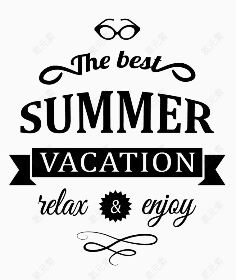 夏日summer装饰图