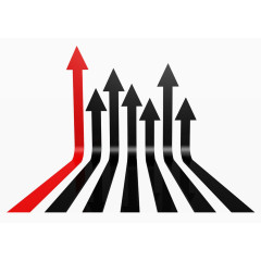 有质感的黑色箭头