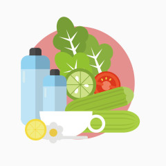 矢量美容保养日化用品