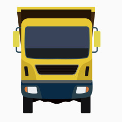 黄色工程车运输车