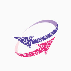 抽象的彩色箭头素材