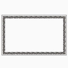 黑白边框素材