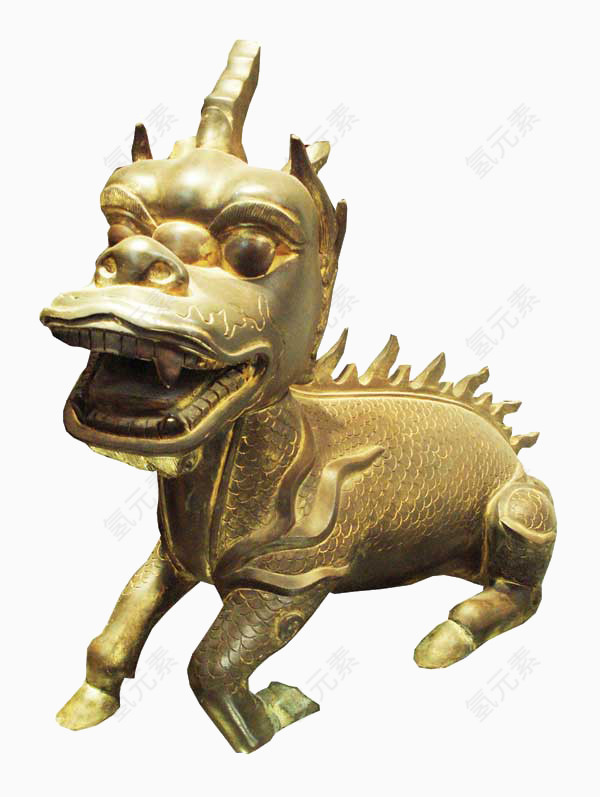 石雕年兽素材图片
