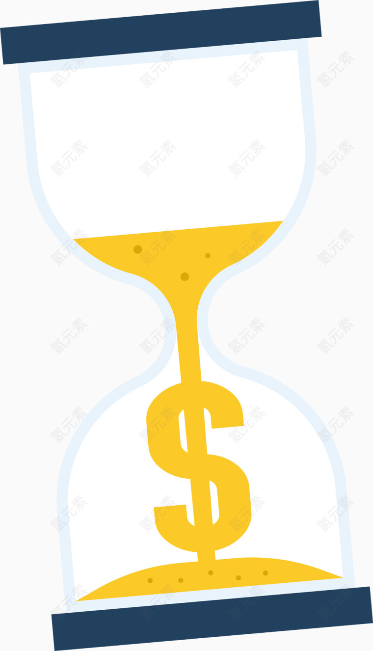 黄金沙漏矢量