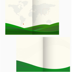 矢量创意画册图案设计素材