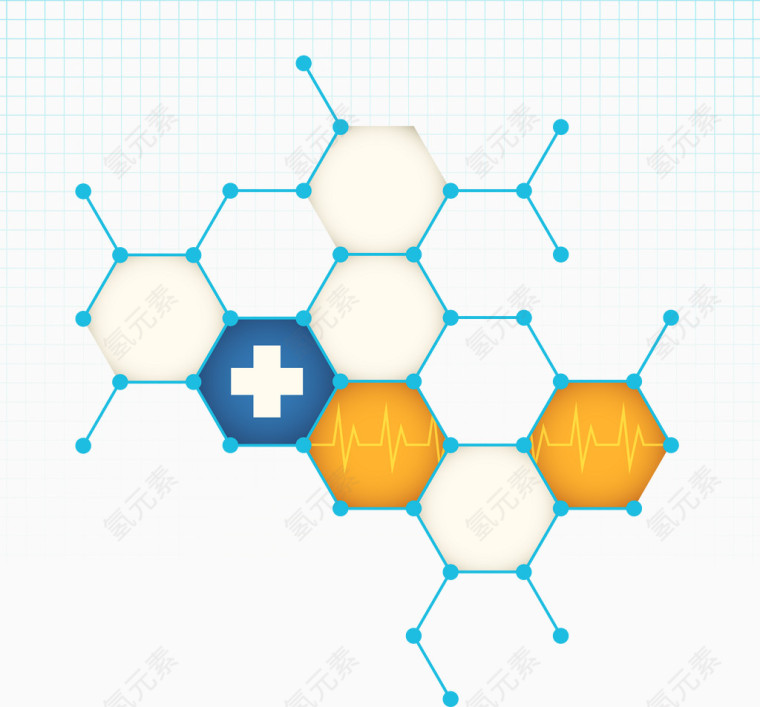 创意医疗背景设计矢量