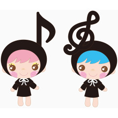 矢量音乐女孩