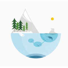 旅行海报图案元素