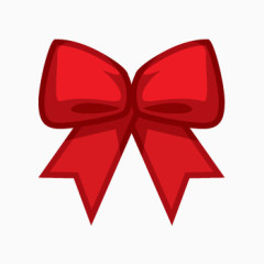 红色可爱风格蝴蝶结