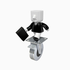 方头小人趣味轮子