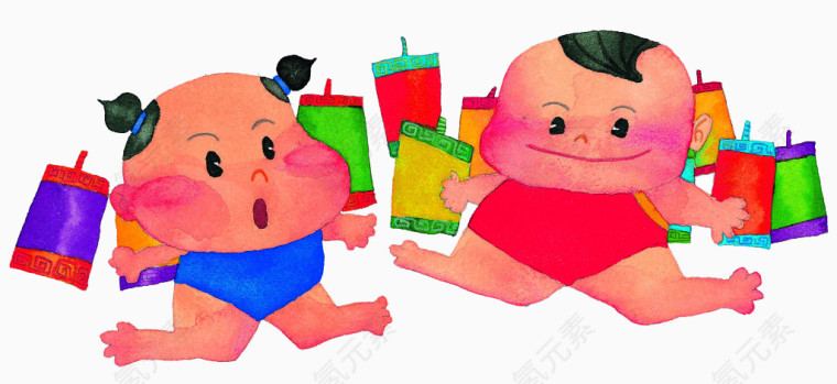 放鞭炮的小屁孩