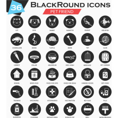 可爱宠物图标设计矢量素材