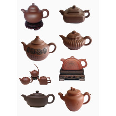 紫砂壶茶壶多个展示
