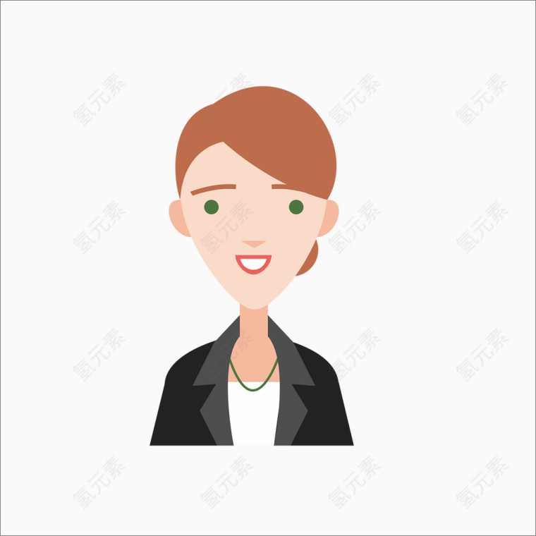 扁平化商务美女