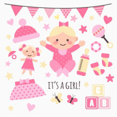 卡通婴幼儿素材