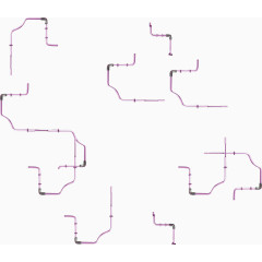 紫色简约不规则图形