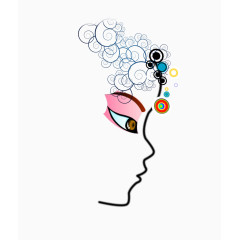 手绘戏剧人物头像