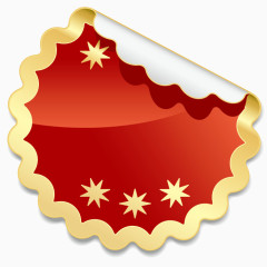 矢量艺术折纸标签