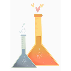 卡通化学试剂瓶