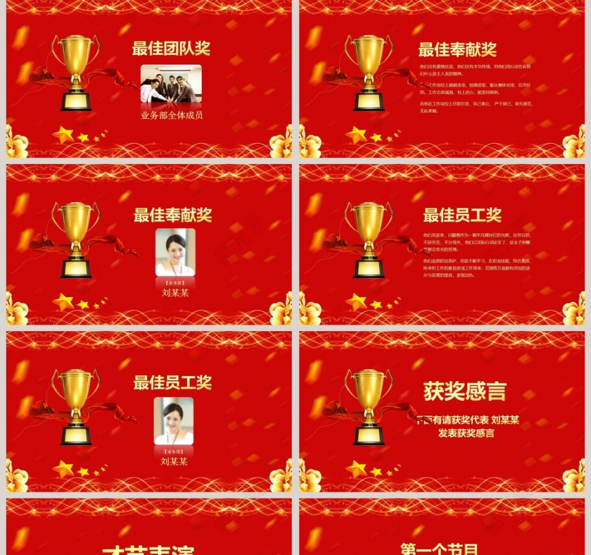 赢战年终总结暨誓师大会PPT模板第5张