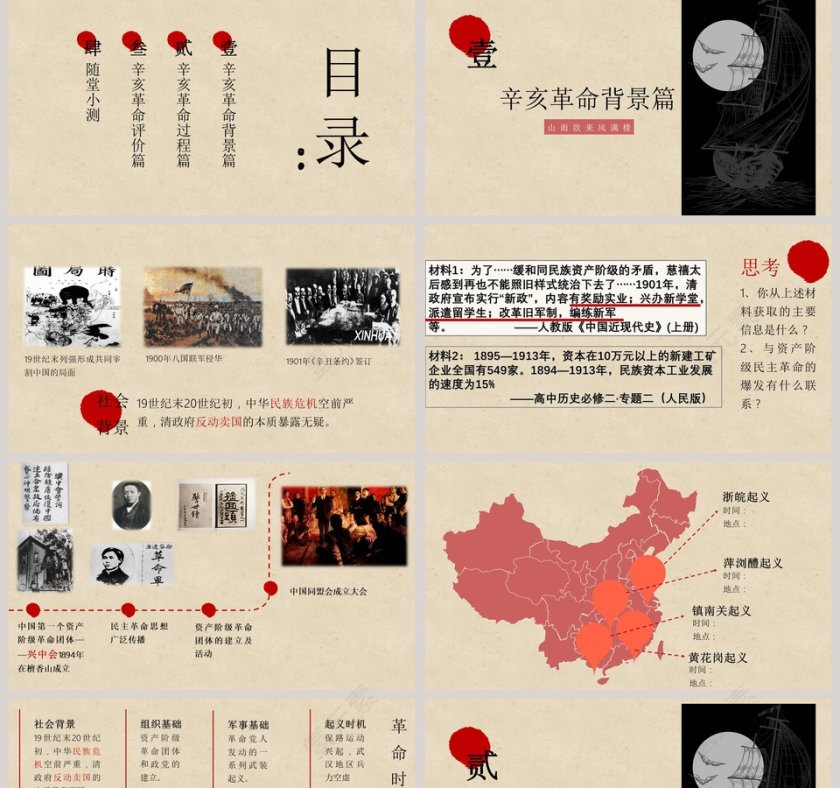 辛亥革命高中历史课件PPT中国历史说课PPT课件第2张