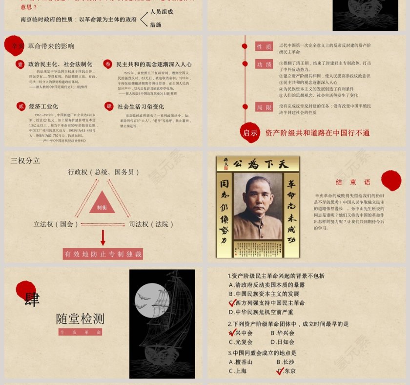 辛亥革命高中历史课件PPT中国历史说课PPT课件第4张