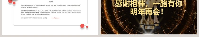 黑金大气年终颁奖典礼年会PPT第6张