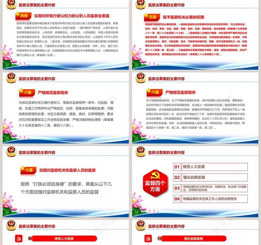 简约大气国家监察法权威发布解读第5张