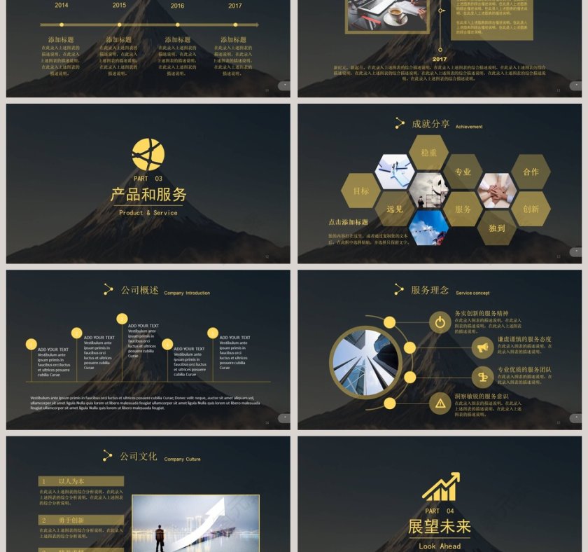 房地产企业商业计划书PPT模板第3张