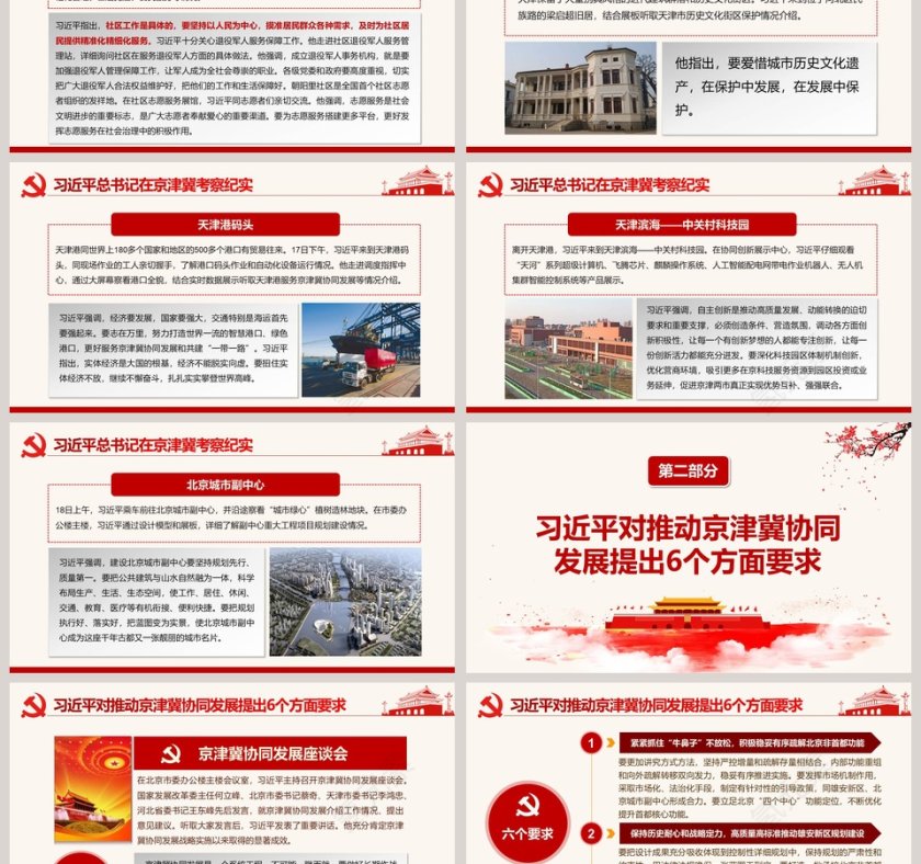 京津冀协同发展座谈会PPT模板第3张