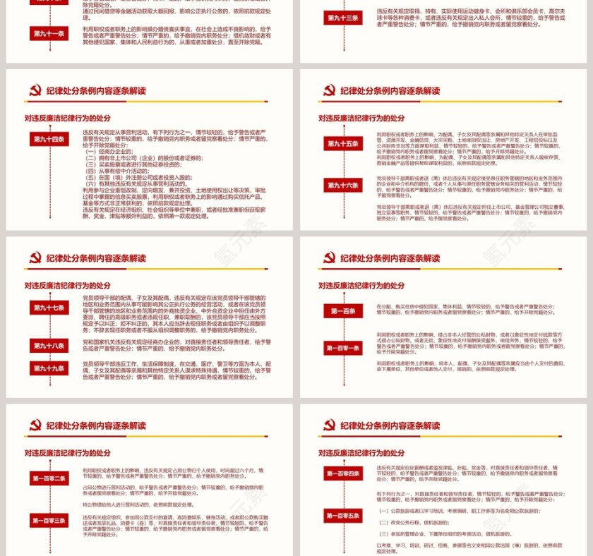 2019年新修订中国共产党纪律处分条例ppt第13张