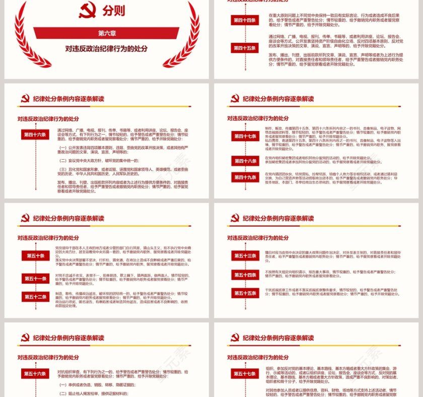 2019年新修订中国共产党纪律处分条例ppt第9张