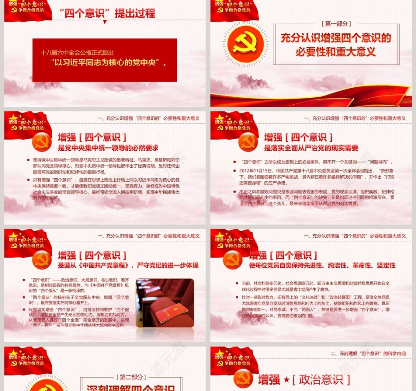 增强四个意识PPT第2张