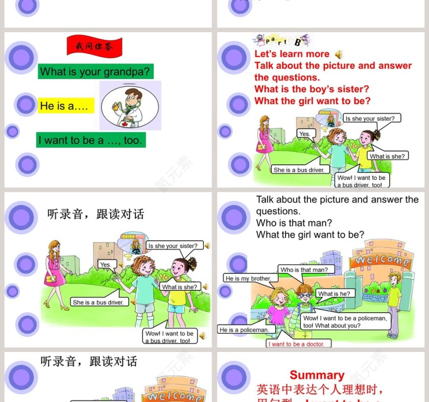 陕旅版四年级上册-Unit1 What Is Your Father教学ppt课件第2张