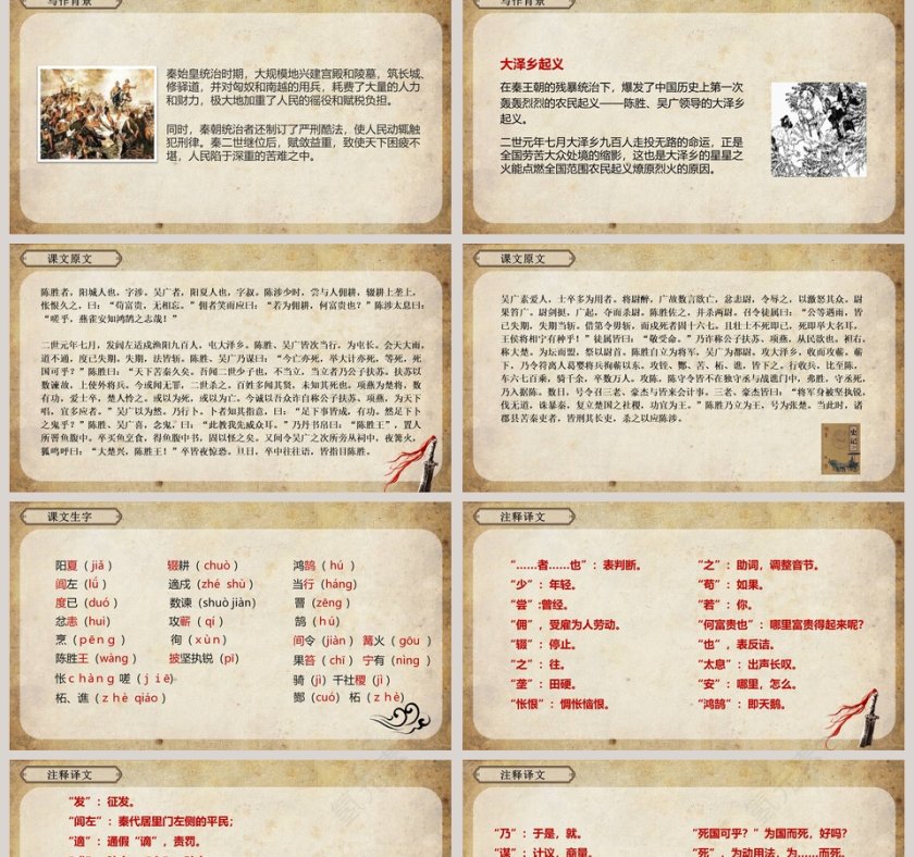 初中语文课件PPT《陈涉世家》  第2张