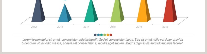 带折线数据PPT柱形图模板第2张