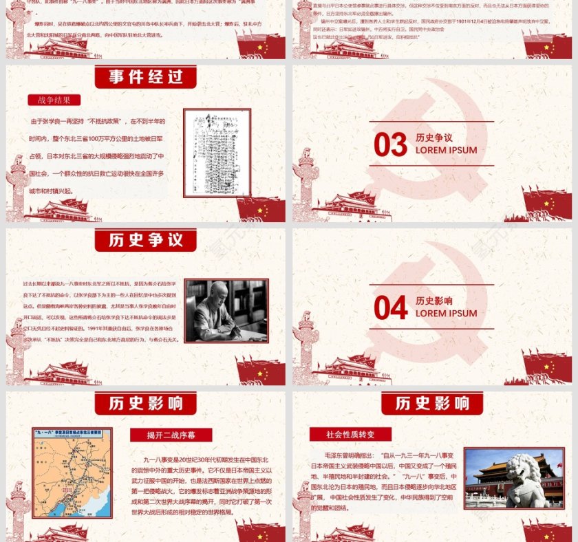 勿忘国耻强我中华九一八PPT党课党史课件第4张