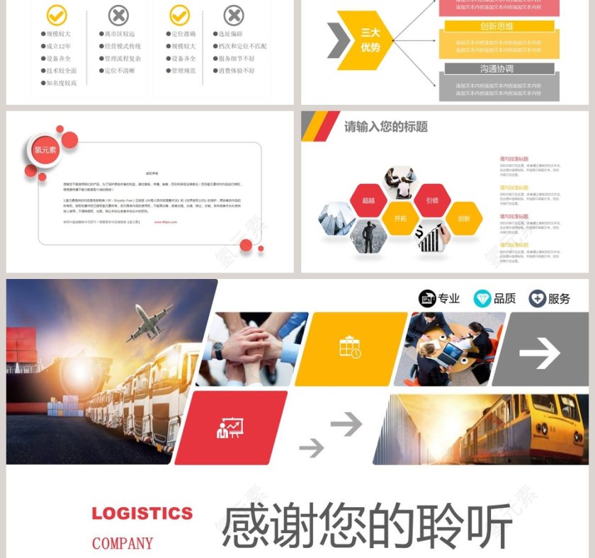 物流运输公司企业简介介绍PPT第6张