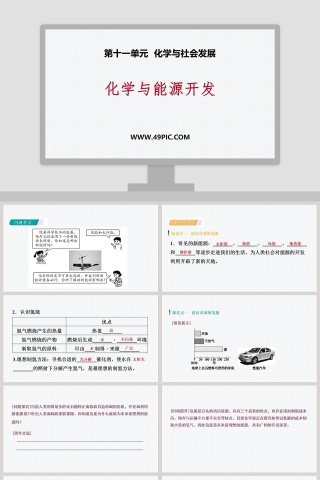 第十一单元化学与社会发展-化学与能源开发教学ppt课件