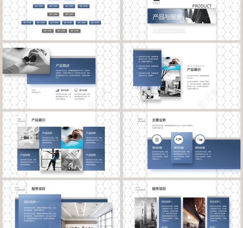 2019公司简介工作总结计划汇报PPT模版第3张