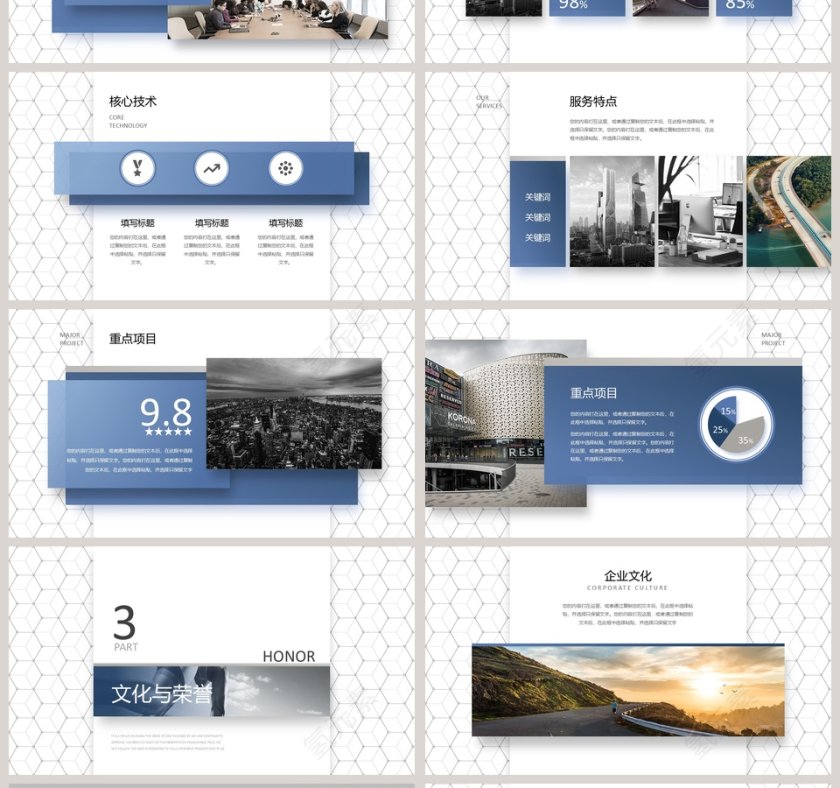 2019公司简介工作总结计划汇报PPT模版第4张