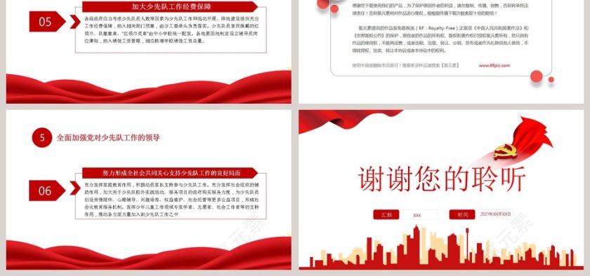 关于全面加强新时代少先队工作的意见党政专题PPT模板第6张
