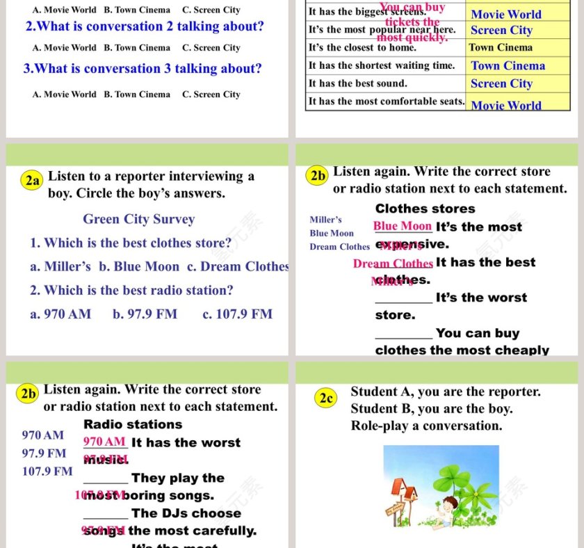 Unit 4-Whats the best movie theater教学ppt课件第5张