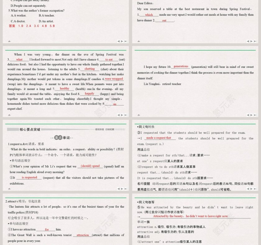 教育培训行业PPT模板-PartDeveloping ideasUnit 2第3张