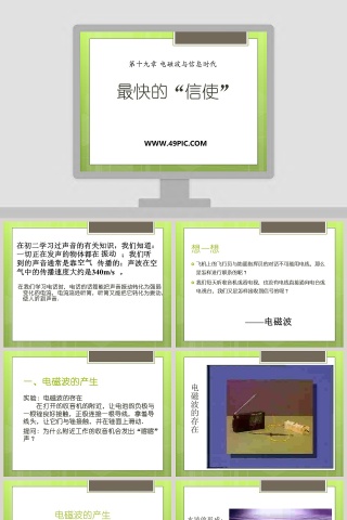 最快的信使-第十九章 电磁波与信息时代教学ppt课件
