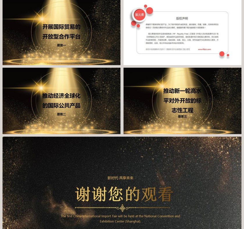 中国国际进口博览会PPT第5张
