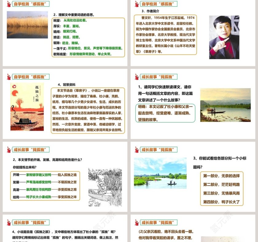 语文部编版九年级上孤独之旅PPT课件第2张