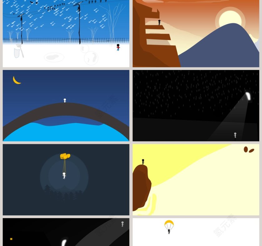 简约唯美卡通模板教育培训PPT第2张