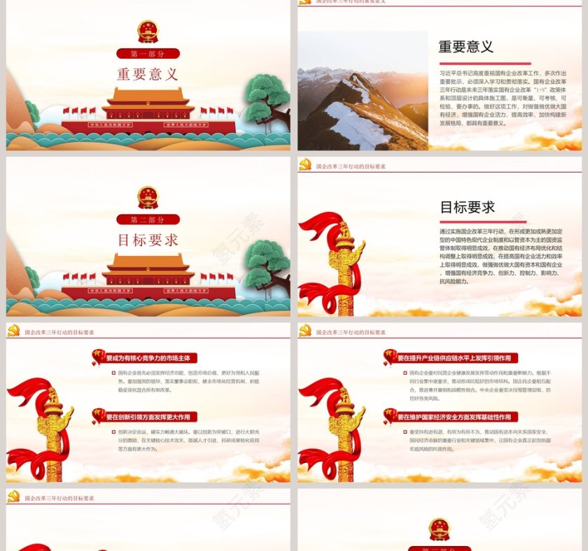 国企改革三年行动方案PPT模板第2张